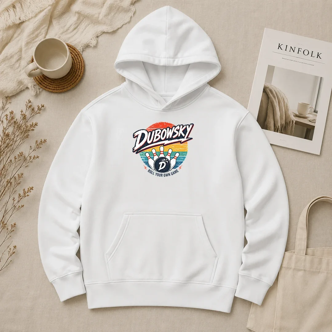 Nice Top Dubowsky Retro Bowling Roll Your Own Game Vintage Hoodie Nice Top Dubowsky Retro Bowling Roll Your Own Game Vintage Hoodie