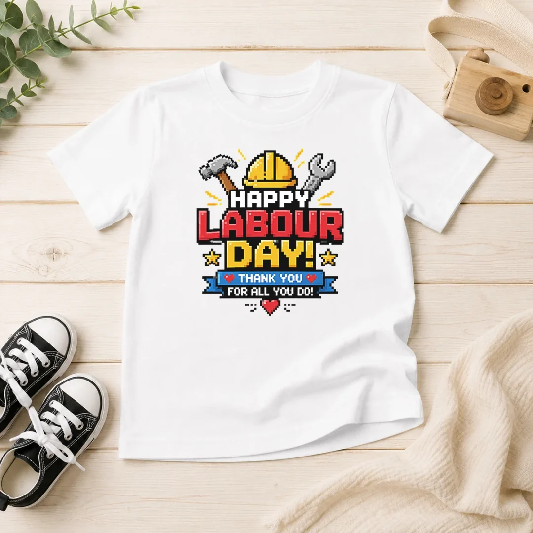 nice-top-pixel-art-happy-labour-day-thank-you-workers-kids-t-shirt Nice Top Pixel Art Happy Labour Day Thank You Workers Kids T-Shirt