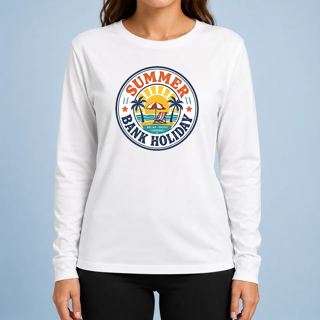 nice-top-vintage-badge-summer-bank-holiday-relax-enjoy-unwind-long-sleeve-shirt Nice Top Vintage Badge Summer Bank Holiday Relax Enjoy Unwind Long Sleeve Shirt