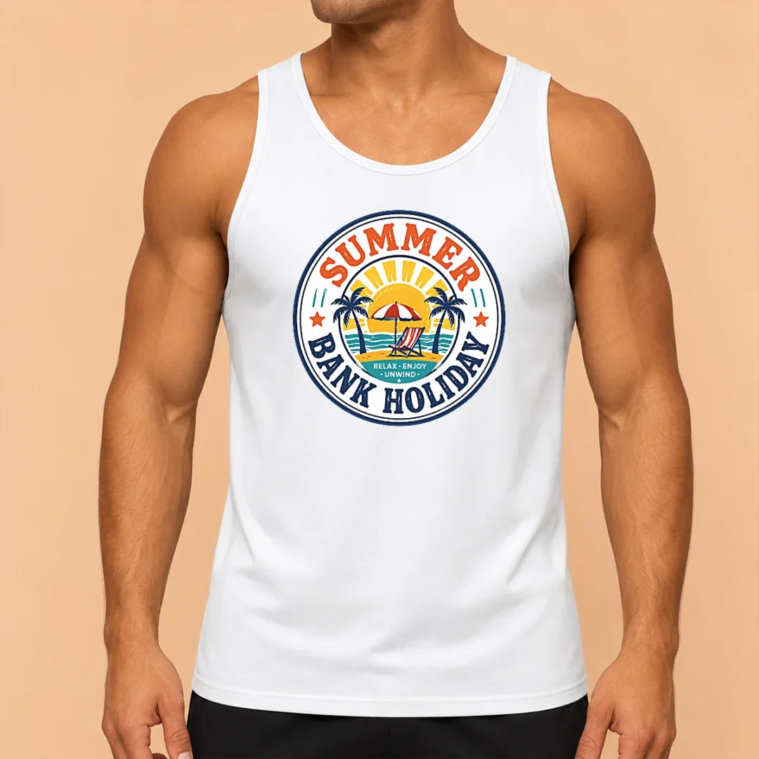 nice-top-vintage-badge-summer-bank-holiday-relax-enjoy-unwind-tank-top Nice Top Vintage Badge Summer Bank Holiday Relax Enjoy Unwind Tank Top