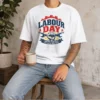 Nice Vintage Distressed Labour Day Honoring Builders Fist