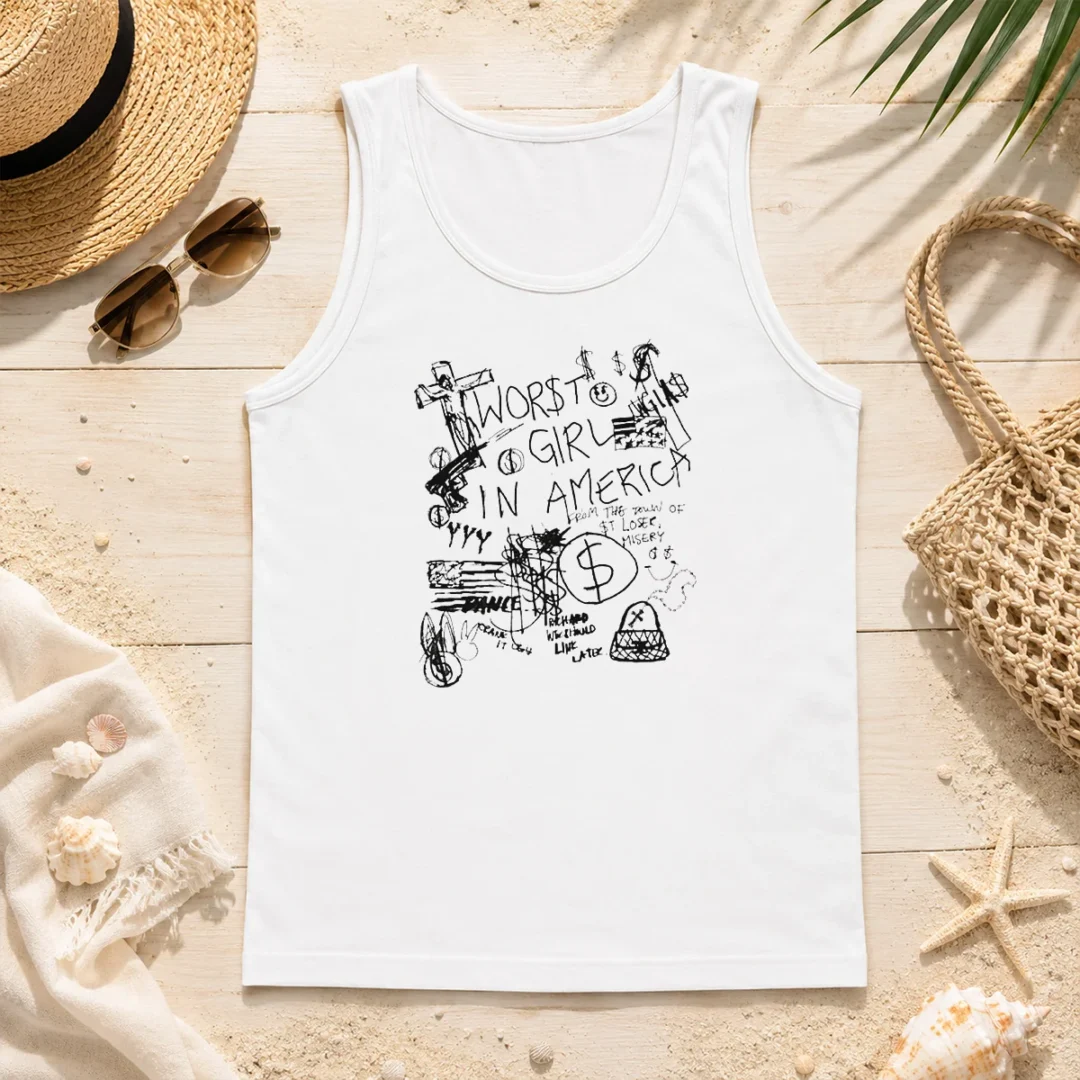 Nice Worst Girl In America From The Town Of St Loser Misery Richard We Should Link Later Tank Top Nice Worst Girl In America From The Town Of St Loser Misery Richard We Should Link Later Tank Top