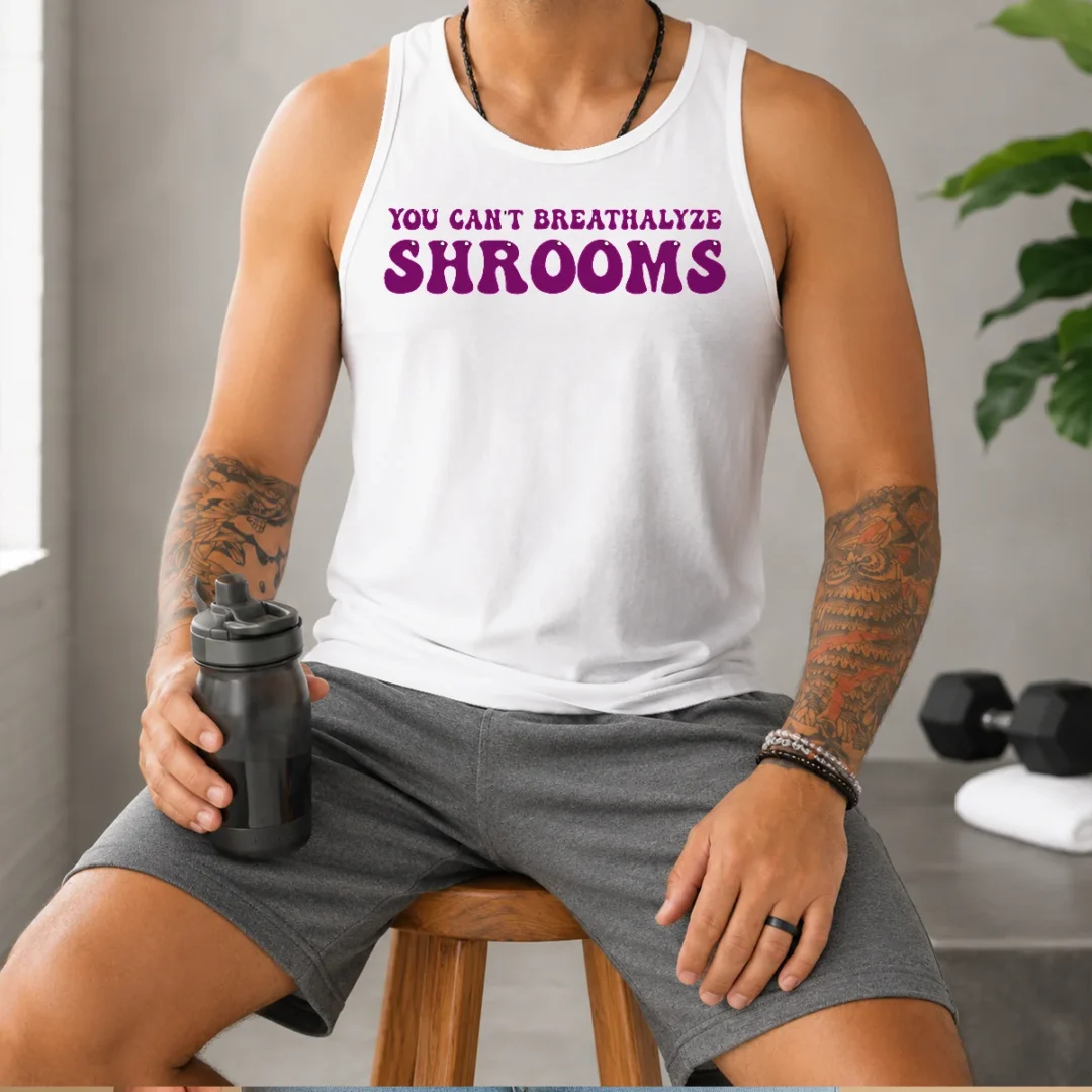 nice-you-can-t-breathalyze-shrooms-psychedelic-tank-top Nice You Can'T Breathalyze Shrooms Psychedelic Tank Top