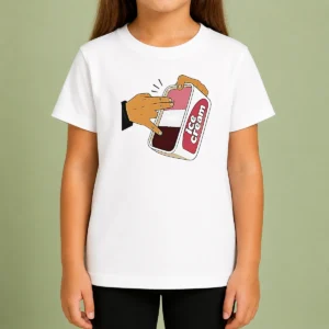 Nice Awesome ICE Cream Fingers Naughty Humor Funny Kids T-Shirt