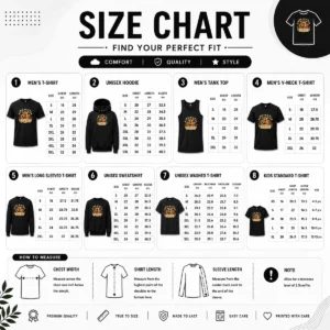 Size chart for Hot Original Grandparents Day Vintage Family Love Thank You with measurements in inches and cm to help choose the right fit