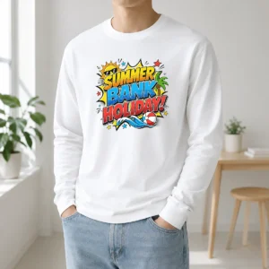 Pretty Pop Art Comic Summer Bank Holiday Beach Ball Wave Long Sleeve Shirt
