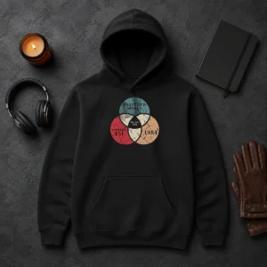 Pretty Awesome Dystopia Venn You Are Here Geek Hoodie