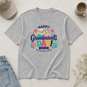 Pretty Happy Grandparents Day Floral Love Wisdom Cute Shirt - Image 8