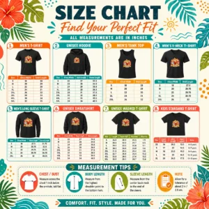Size chart for Original Spain Soccer Cat Meme Watercolor with measurements in inches and cm to help choose the right fit