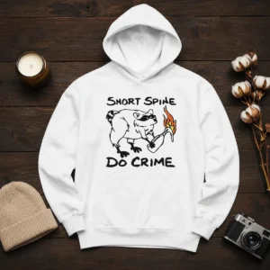 Top Raccoon Short Spine Do Crime Hoodie