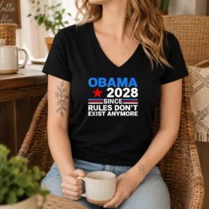 Top Obama Since Rules Don'T Exist Anymore V-Neck Shirt
