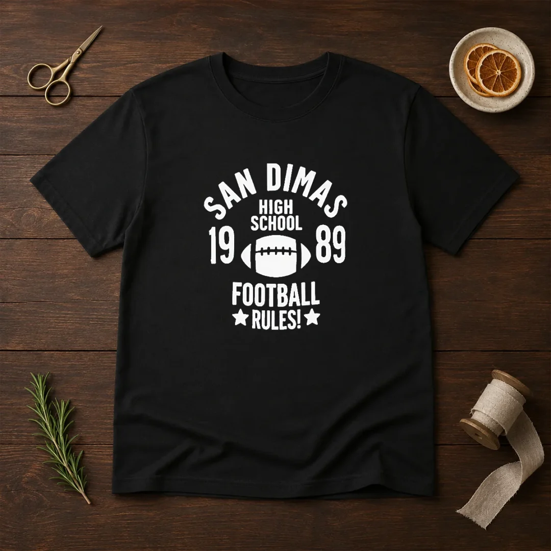 official-brandon-walker-san-dimas-high-school-1989-football-rules-t-shirt-1 Official Brandon Walker San Dimas High School 1989 Football Rules