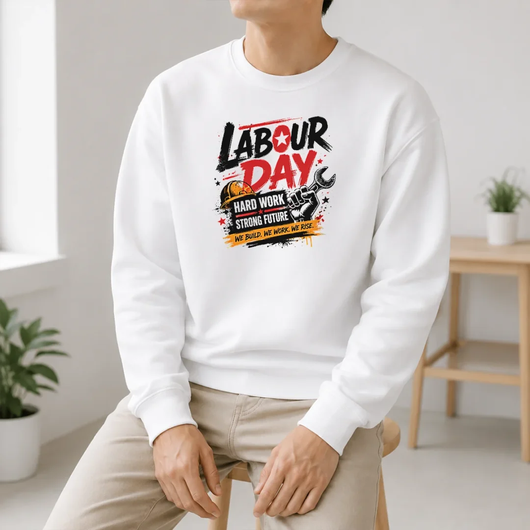 Official Grunge Labour Day Hard Work Strong Future Fist Sweater Official Grunge Labour Day Hard Work Strong Future Fist Sweater