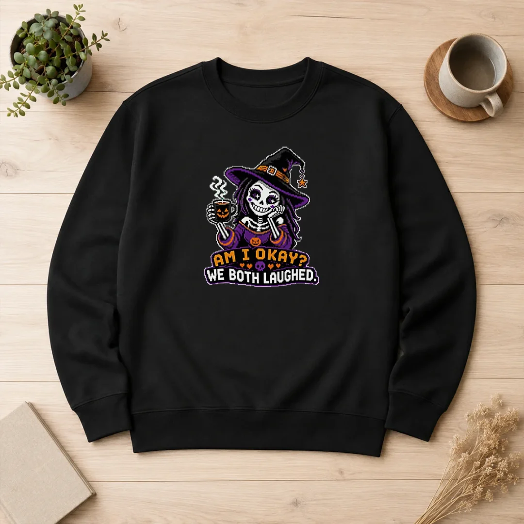 official-halloween-coffee-skeleton-girl-pixel-sweater Official Halloween Coffee Skeleton Girl Pixel Sweater