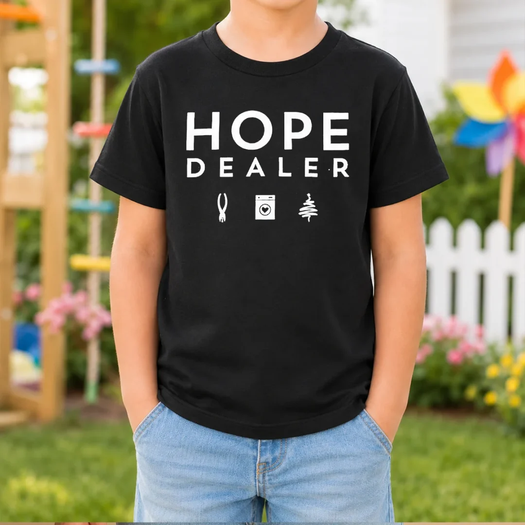 official-hope-dealer-with-pliers-laundry-machine-and-christmas-tree-icons-kids-t-shirt Official Hope Dealer With Pliers Laundry Machine And Christmas Tree Icons Kids T-Shirt
