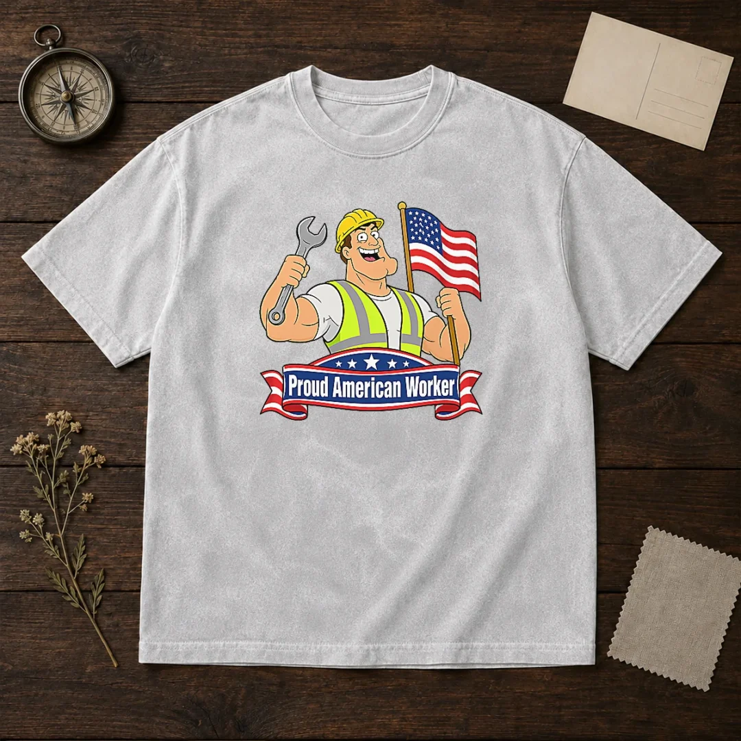 official-labour-day-celebration-proud-american-washed-t-shirt Official Labour Day Celebration Proud American Washed T-Shirt