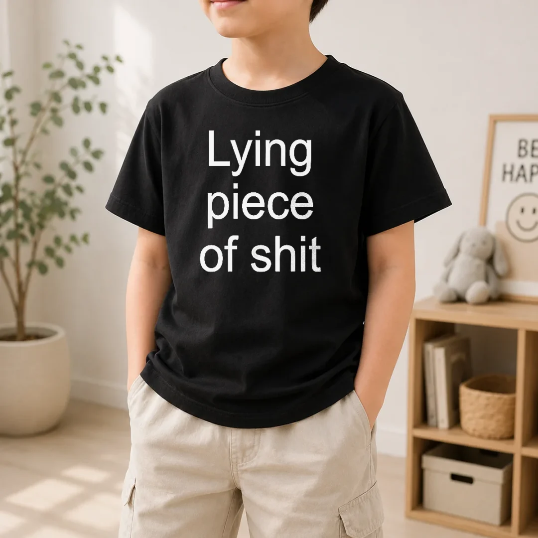 official-lying-piece-of-shit-sarcastic-humor-quote-kids-t-shirt-kid-t-shirt Official Lying Piece Of Shit Sarcastic Humor Quote Kids T-Shirt