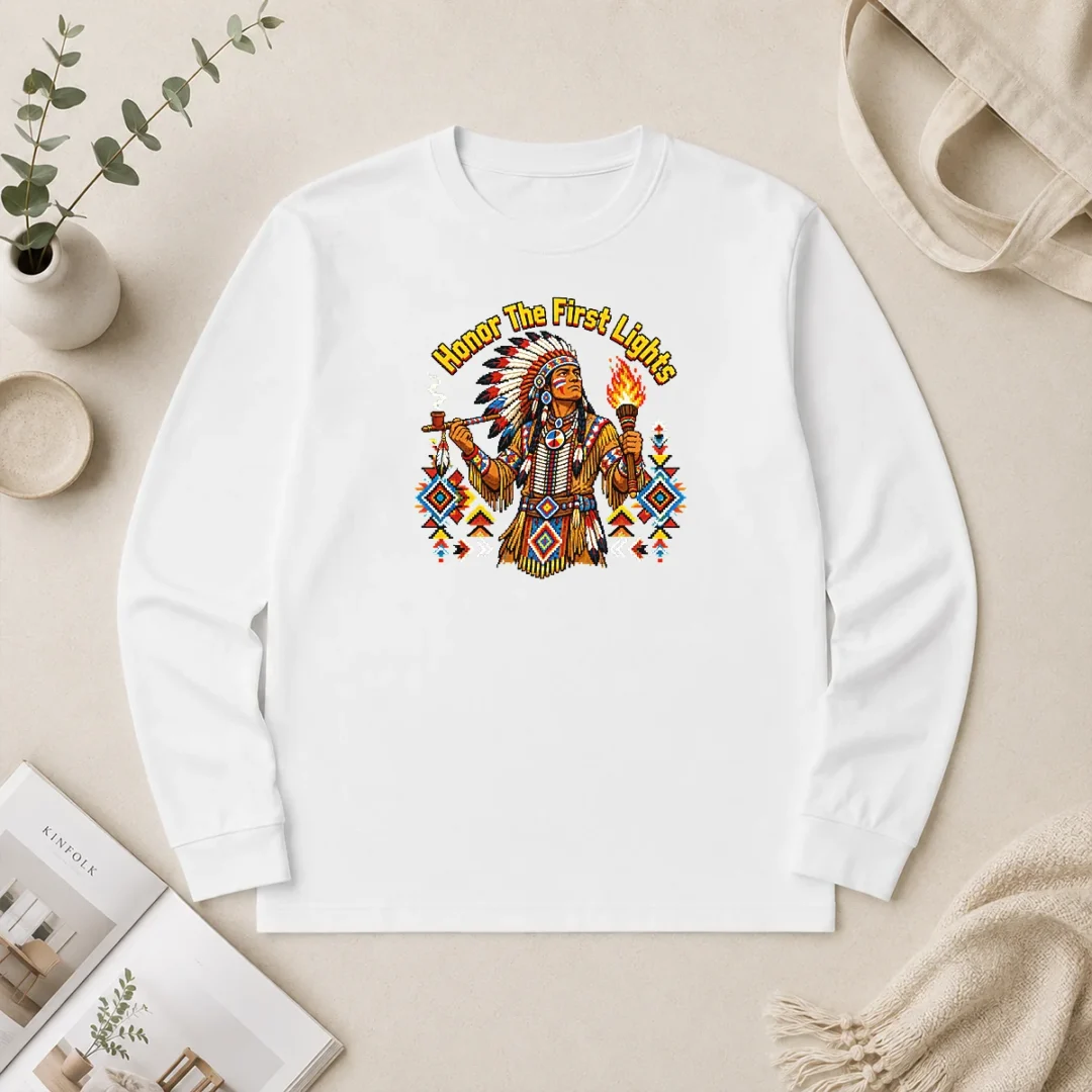 Official Nice Indigenous Peoples Day Pixel Pride Long Sleeve Shirt Official Nice Indigenous Peoples Day Pixel Pride Long Sleeve Shirt