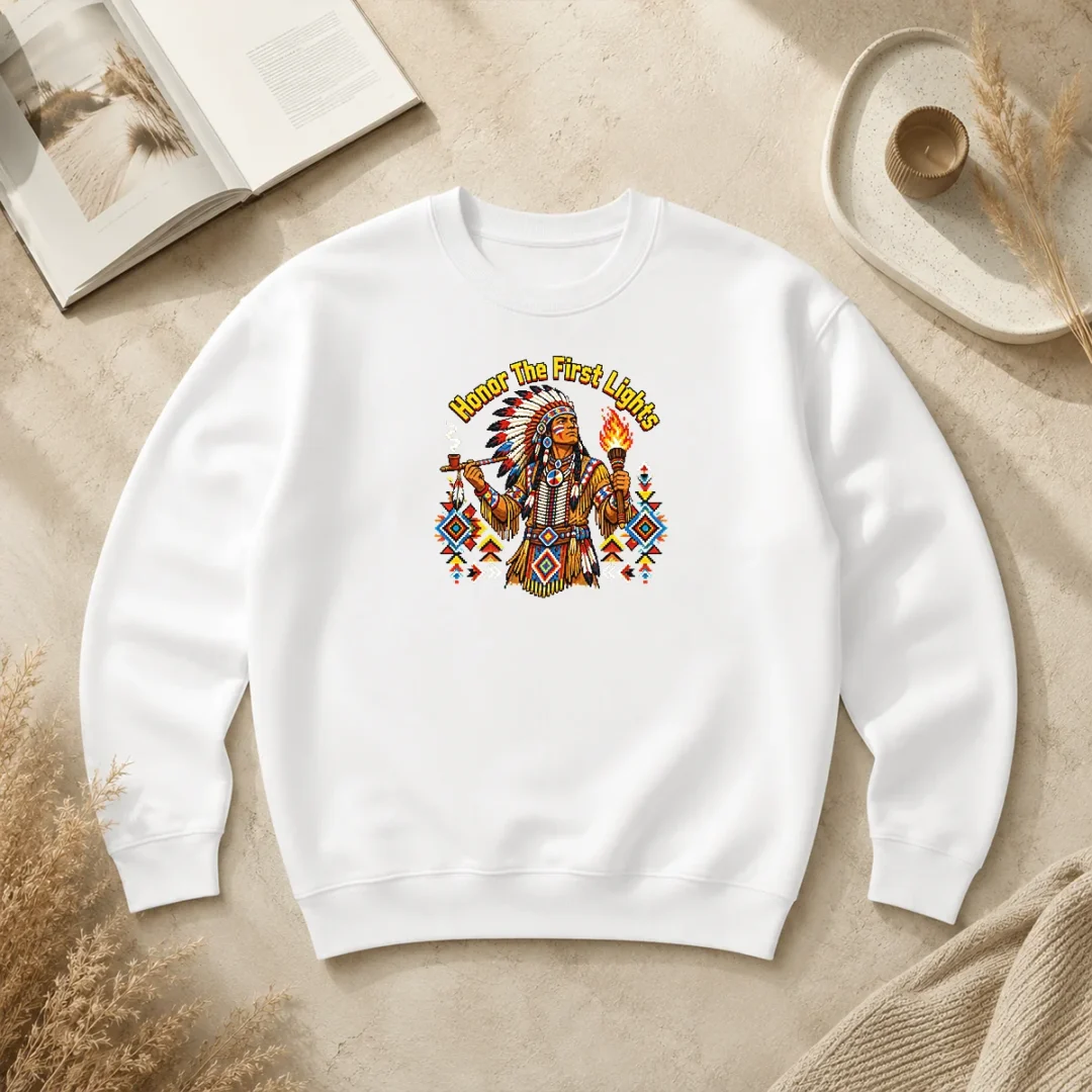 Official Nice Indigenous Peoples Day Pixel Pride Sweater Official Nice Indigenous Peoples Day Pixel Pride Sweater