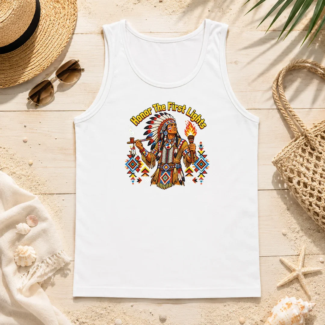 Official Nice Indigenous Peoples Day Pixel Pride Tank Top Official Nice Indigenous Peoples Day Pixel Pride Tank Top