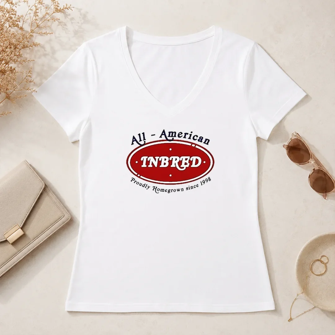 Official Premium All American Inbred Proudly Homegrown Since 1998 V Neck Shirt Official Premium All American Inbred Proudly Homegrown Since 1998 V-Neck Shirt