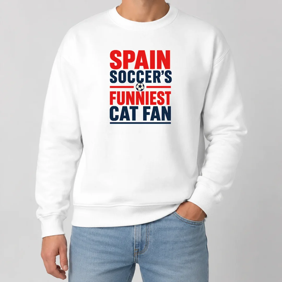Official Premium Spain Soccer Cat Meme Funny Minimalist Sweater Official Premium Spain Soccer Cat Meme Funny Minimalist Sweater