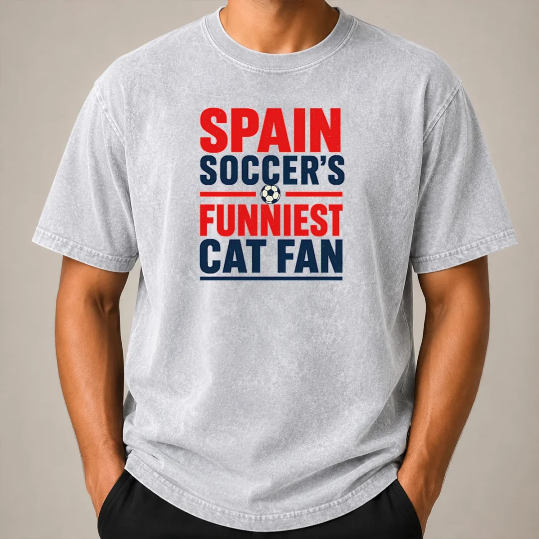Official Premium Spain Soccer Cat Meme Funny Minimalist Washed T Shirt Official Premium Spain Soccer Cat Meme Funny Minimalist Washed T-Shirt