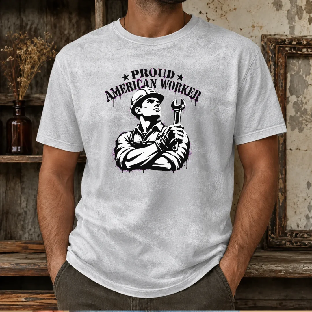 official-pretty-labour-day-proud-american-worker-stencil-washed-t-shirt Official Pretty Labour Day Proud American Worker Stencil Washed T-Shirt