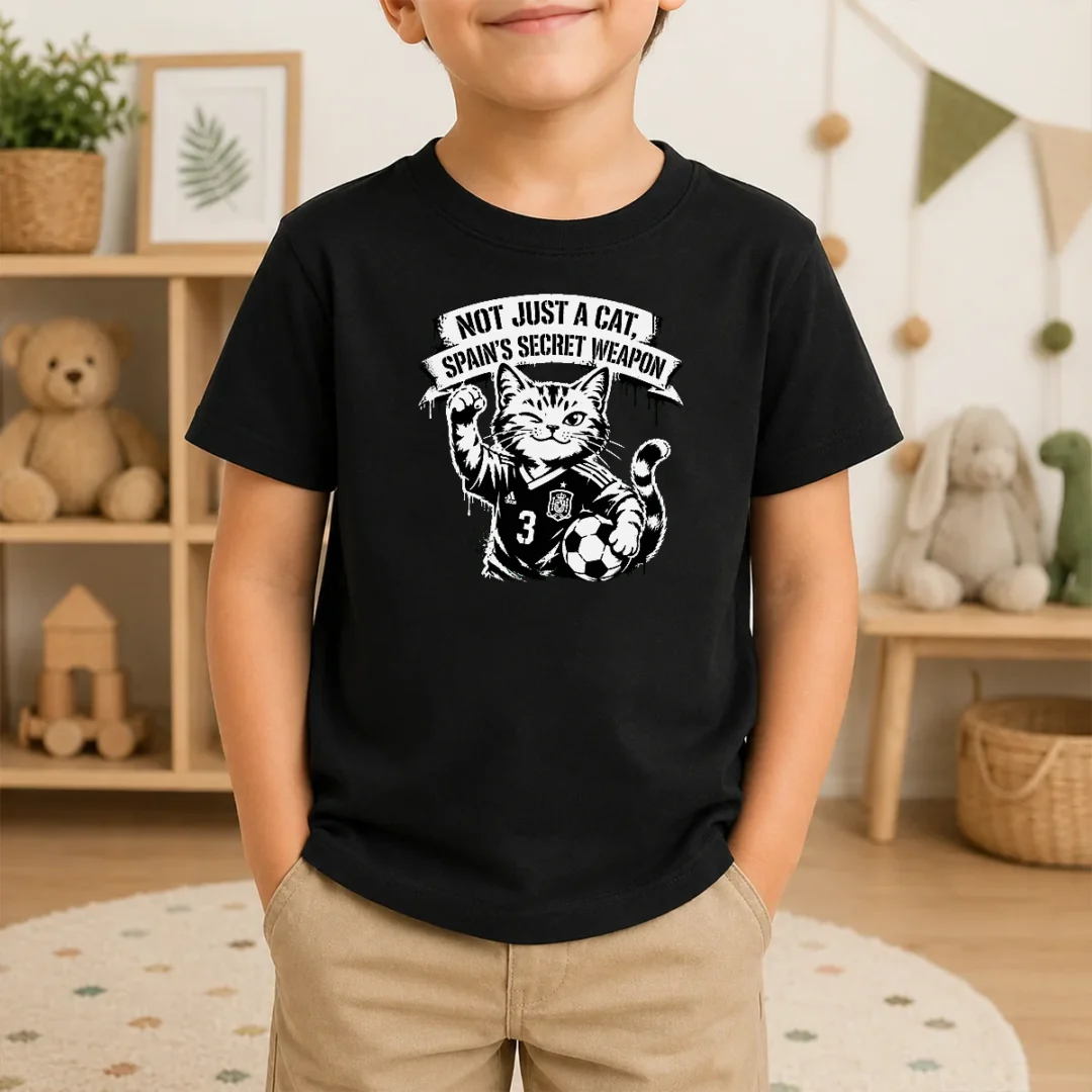 Official Spain Soccer Cat Meme Stencil Kids T Shirt Official Spain Soccer Cat Meme Stencil Kids T-Shirt