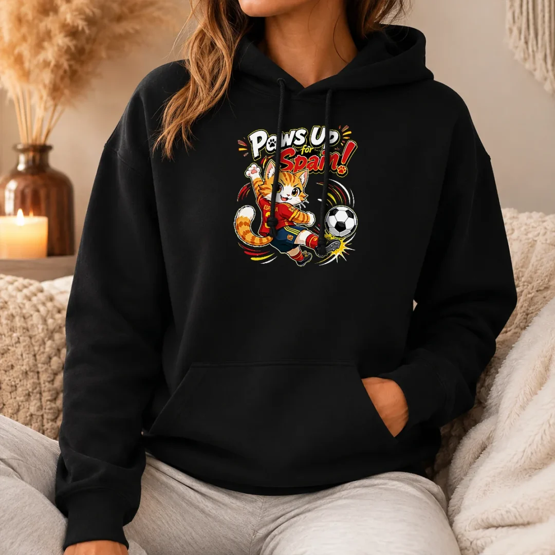Official Spanish Soccer Cat Meme Anime Hoodie Official Spanish Soccer Cat Meme Anime Hoodie