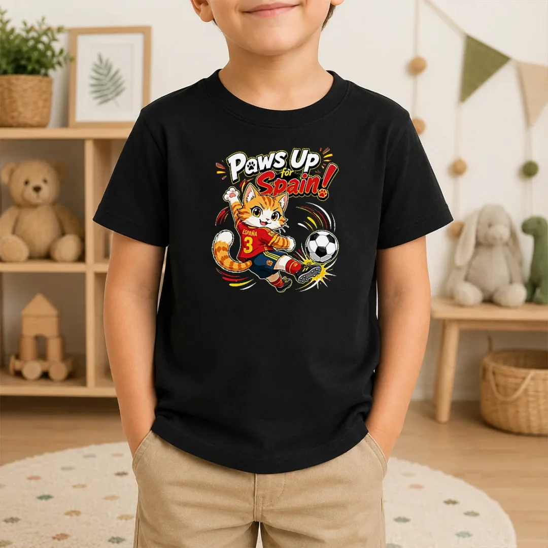Official Spanish Soccer Cat Meme Anime Kids T Shirt Official Spanish Soccer Cat Meme Anime Kids T-Shirt