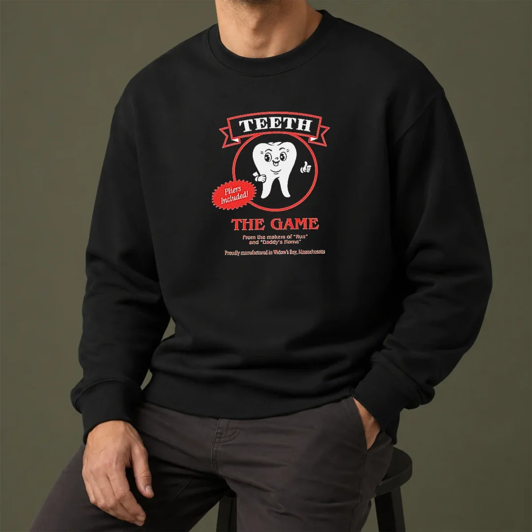 official-teeth-the-game-pliers-included-horror-movie-parody-sweater Official Teeth The Game Pliers Included Horror Movie Parody Sweater