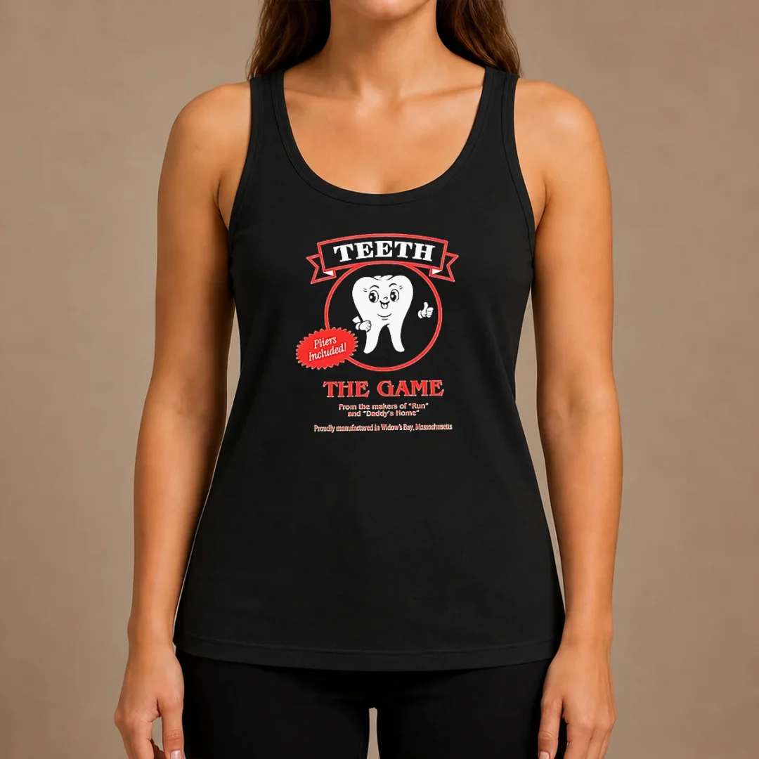 official-teeth-the-game-pliers-included-horror-movie-parody-tank-top Official Teeth The Game Pliers Included Horror Movie Parody Tank Top
