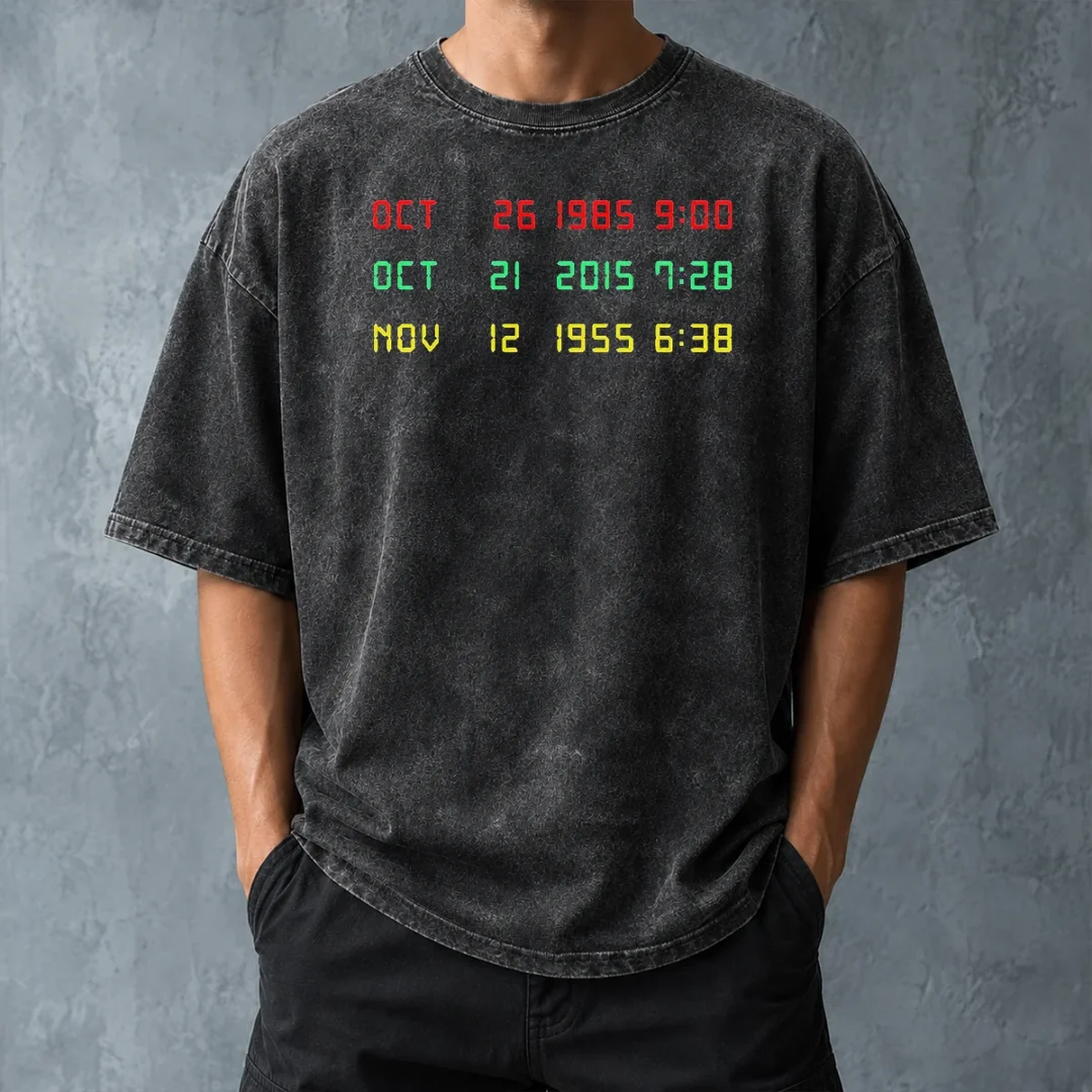 official-time-machine-three-dates-geek-washed-t-shirt-washed-tshirt Official Time Machine Three Dates Geek Washed T-Shirt