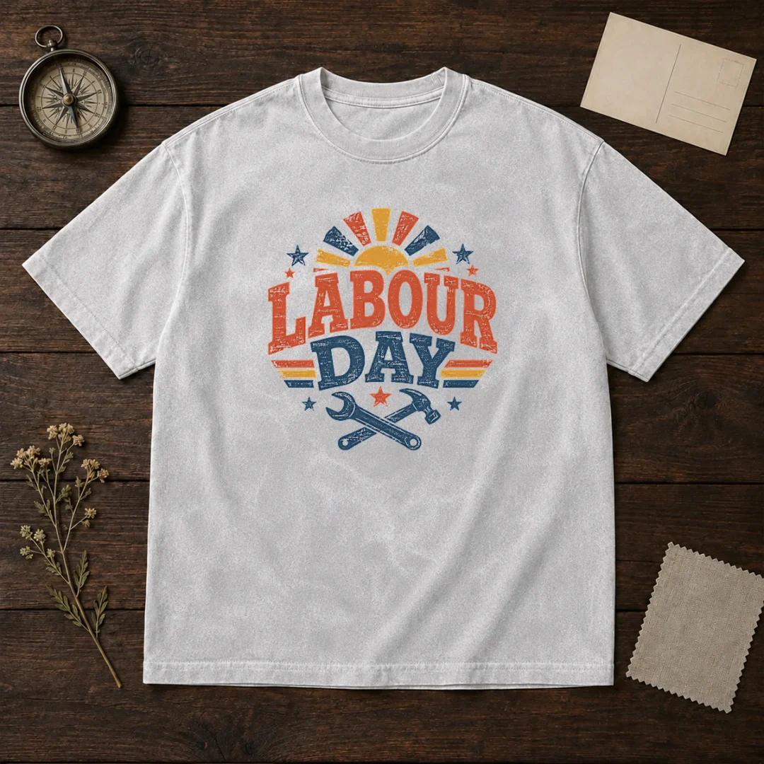 official-vintage-retro-labour-day-sunburst-tools-washed-t-shirt Official Vintage Retro Labour Day Sunburst Tools Washed T-Shirt