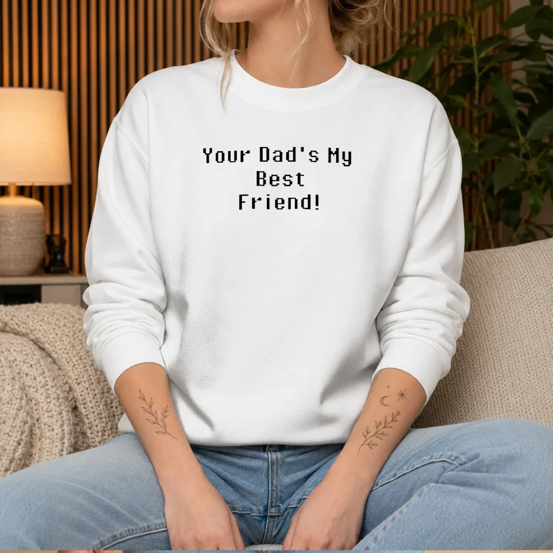 official-your-dad-is-my-best-friend-pixel-sweater Official Your Dad Is My Best Friend Pixel Sweater