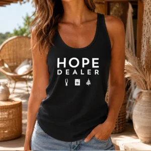 Official Hope Dealer With Pliers Laundry Machine And Christmas Tree Icons Tank Top