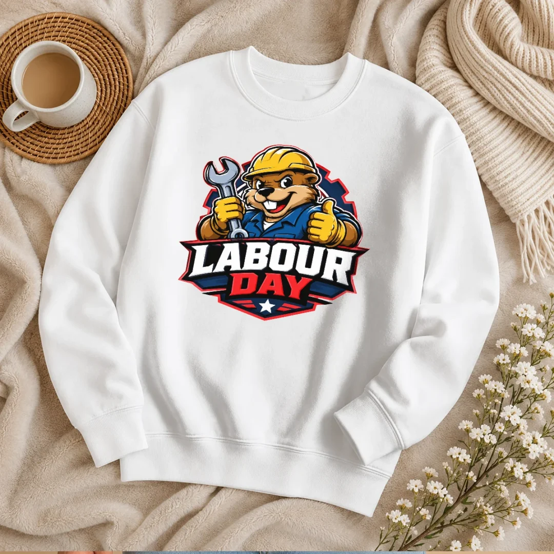 original-awesome-beaver-mascot-labour-day-thumbs-up-wrench-sweater Original Awesome Beaver Mascot Labour Day Thumbs Up Wrench Sweater