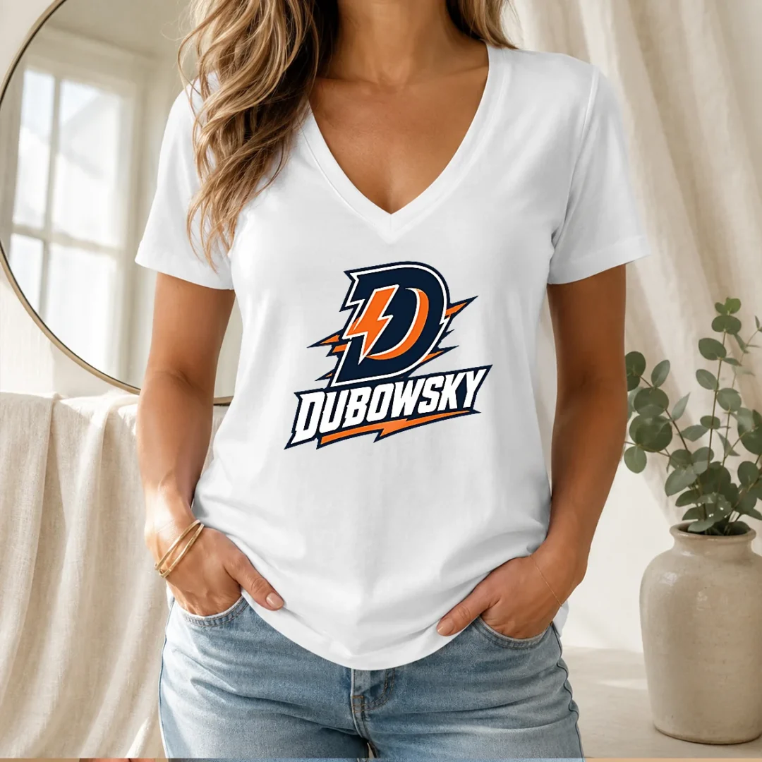 original-dubowsky-lightning-bolt-d-letter-esports-logo-v-neck-shirt Original Dubowsky Lightning Bolt D Letter Esports Logo V-Neck Shirt