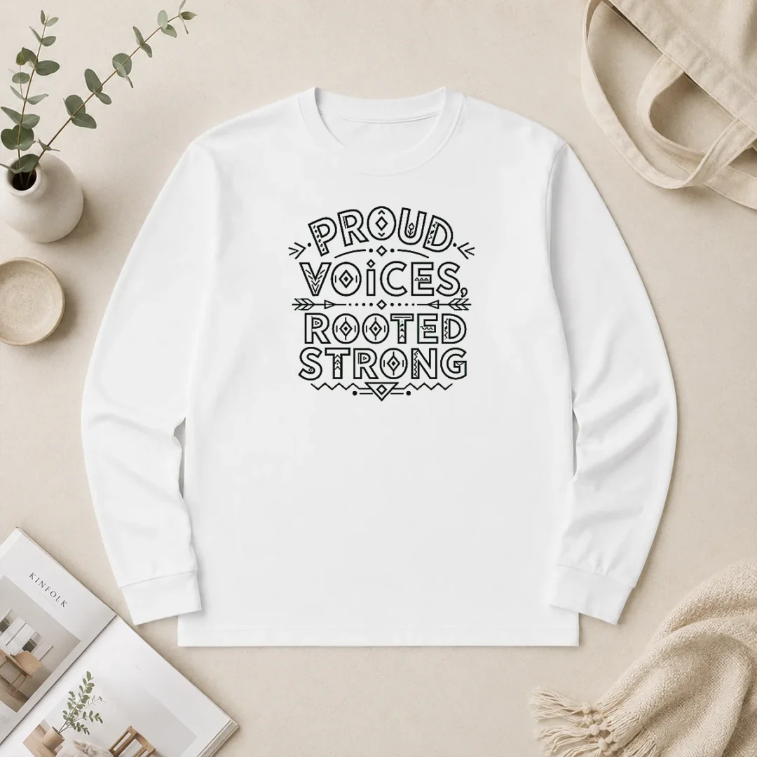 Original Funny Indigenous Peoples Day Pride Line Art Long Sleeve Shirt Original Funny Indigenous Peoples Day Pride Line Art Long Sleeve Shirt