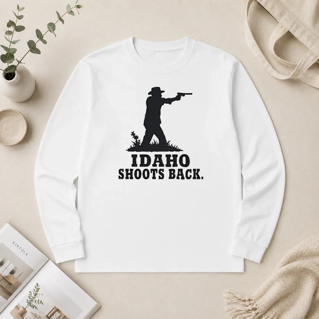 Original Good Jordan Salinas Idaho Shoots Back Long Sleeve Shirt Original Good Jordan Salinas Idaho Shoots Back Long Sleeve Shirt