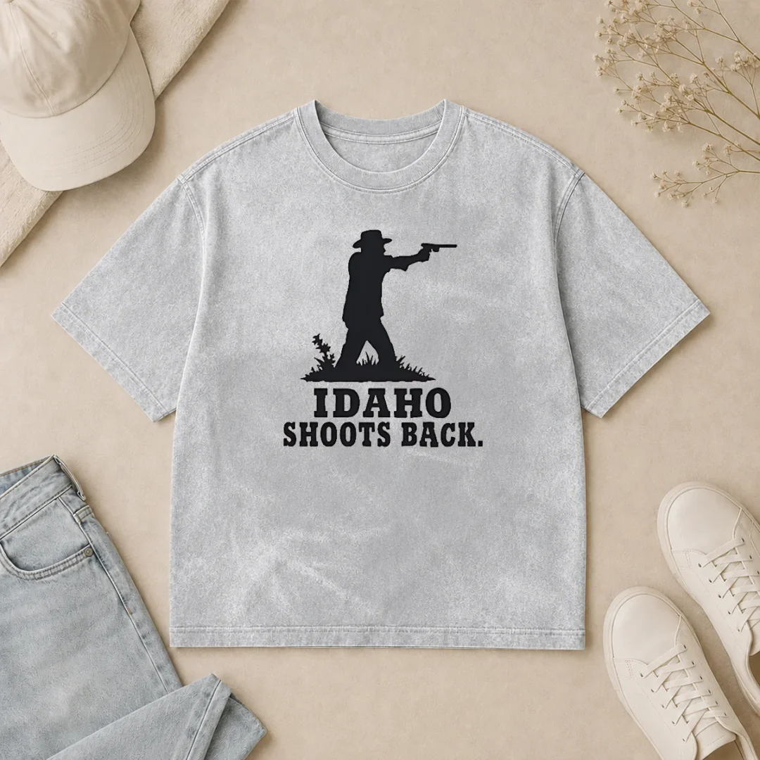 Original Good Jordan Salinas Idaho Shoots Back Washed T Shirt Original Good Jordan Salinas Idaho Shoots Back Washed T-Shirt