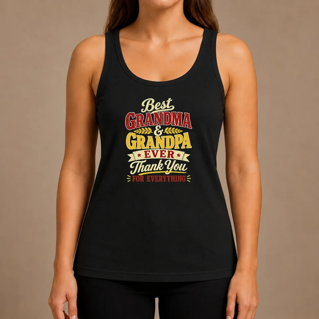 original-grandparents-day-best-grandma-grandpa-typography-tank-top-1 Original Grandparents Day Best Grandma Grandpa Typography Tank Top