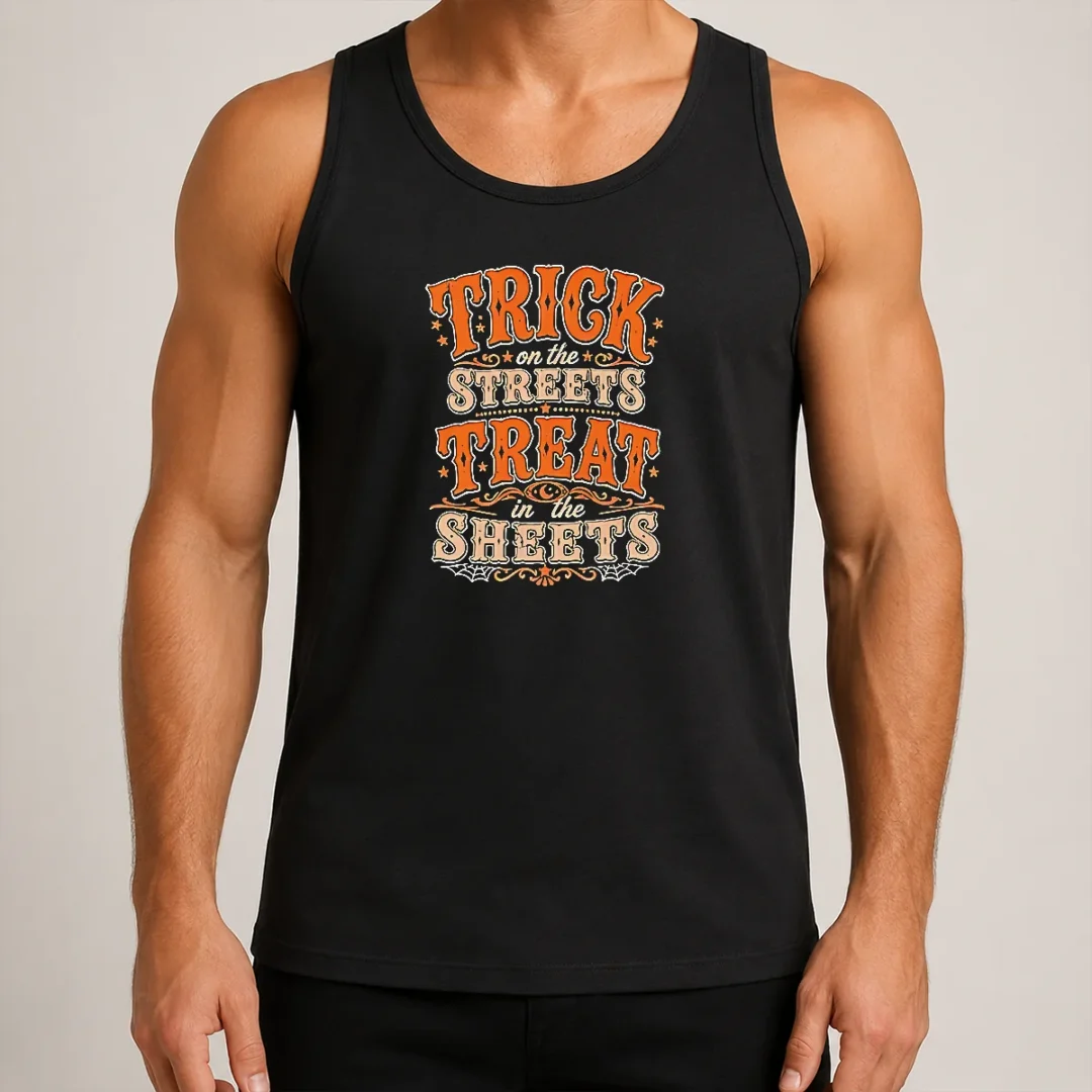 original-halloween-trick-on-the-streets-treat-in-the-sheets-tank-top Original Halloween Trick On The Streets Treat In The Sheets Tank Top