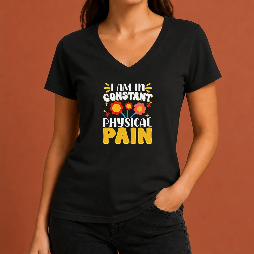 original-i-am-in-constant-physical-pain-retro-floral-v-neck-shirt Original I Am In Constant Physical Pain Retro Floral V-Neck Shirt