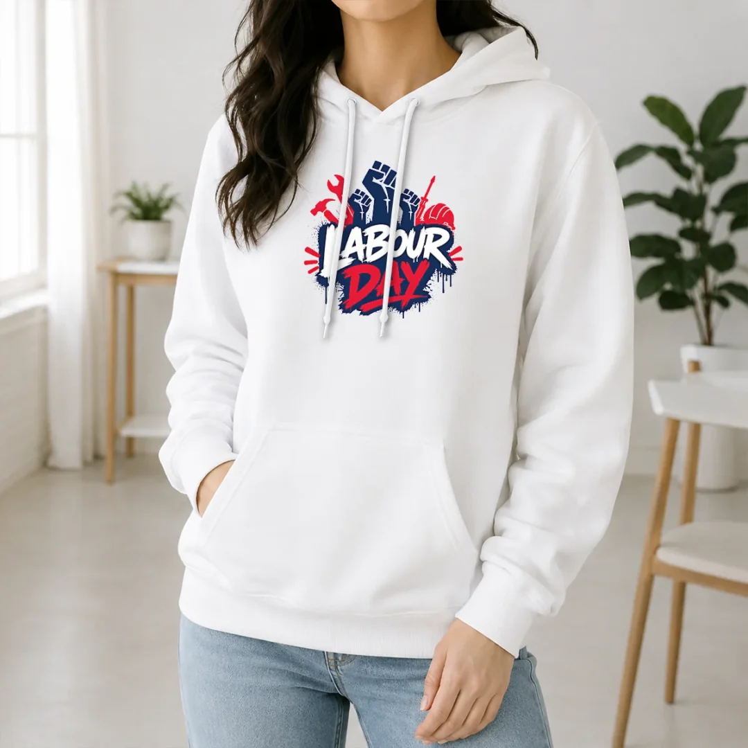 Original Labour Day Raised Fists Tools Paint Splatter Protest Hoodie Original Labour Day Raised Fists Tools Paint Splatter Protest Hoodie