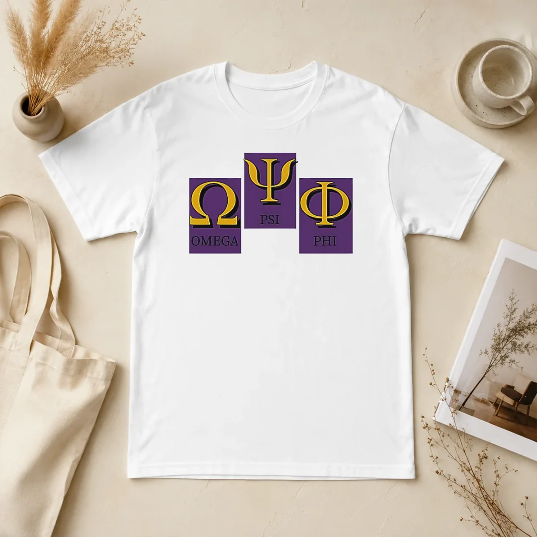 Original Omega PSI PHI Logo t shirt Original Omega PSI PHI Logo
