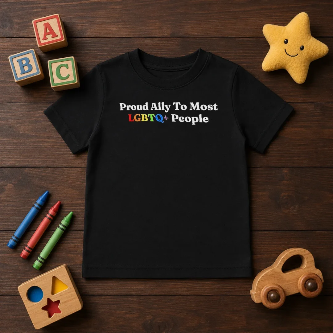 original-proud-ally-to-most-lgbtq-people-kids-t-shirt Original Proud Ally To Most LGBTQ People Kids T-Shirt