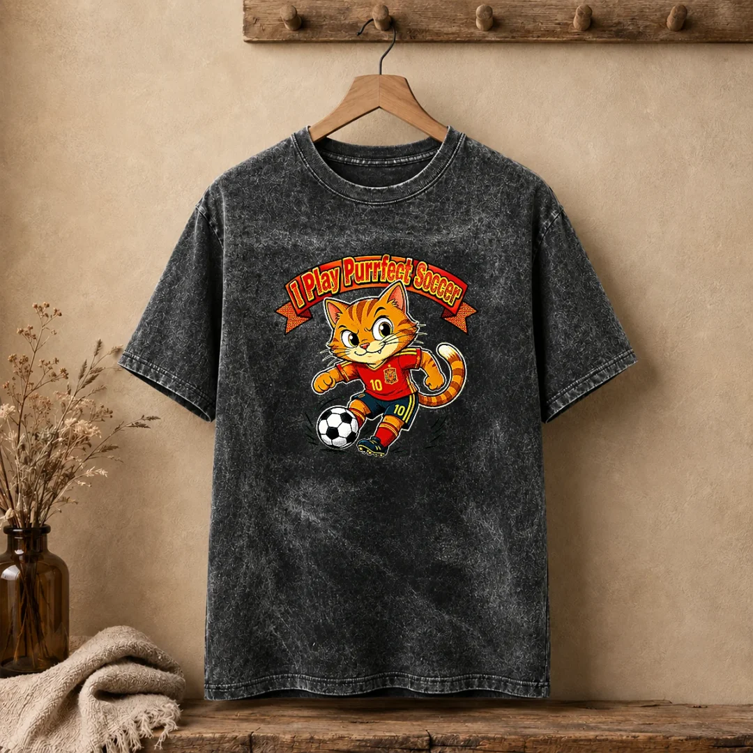 original-spain-soccer-cat-meme-pop-art-washed-t-shirt Original Spain Soccer Cat Meme Pop Art Washed T-Shirt