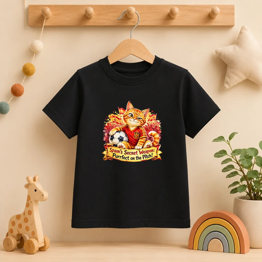 original-spain-soccer-cat-meme-watercolor-kids-t-shirt Original Spain Soccer Cat Meme Watercolor Kids T-Shirt